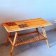 Audoux Minet / Capron 1950 rattan coffee table
