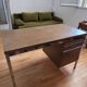 Vintage Swiss desk from the 60s/70s – wood & metal – 120 cm