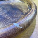 Vintage round wooden platter