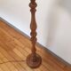Carved wooden lamppost