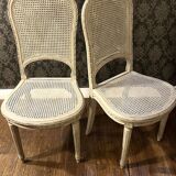 Pair of cane chairs