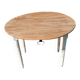 Antique round walnut table – sanded solid wood top