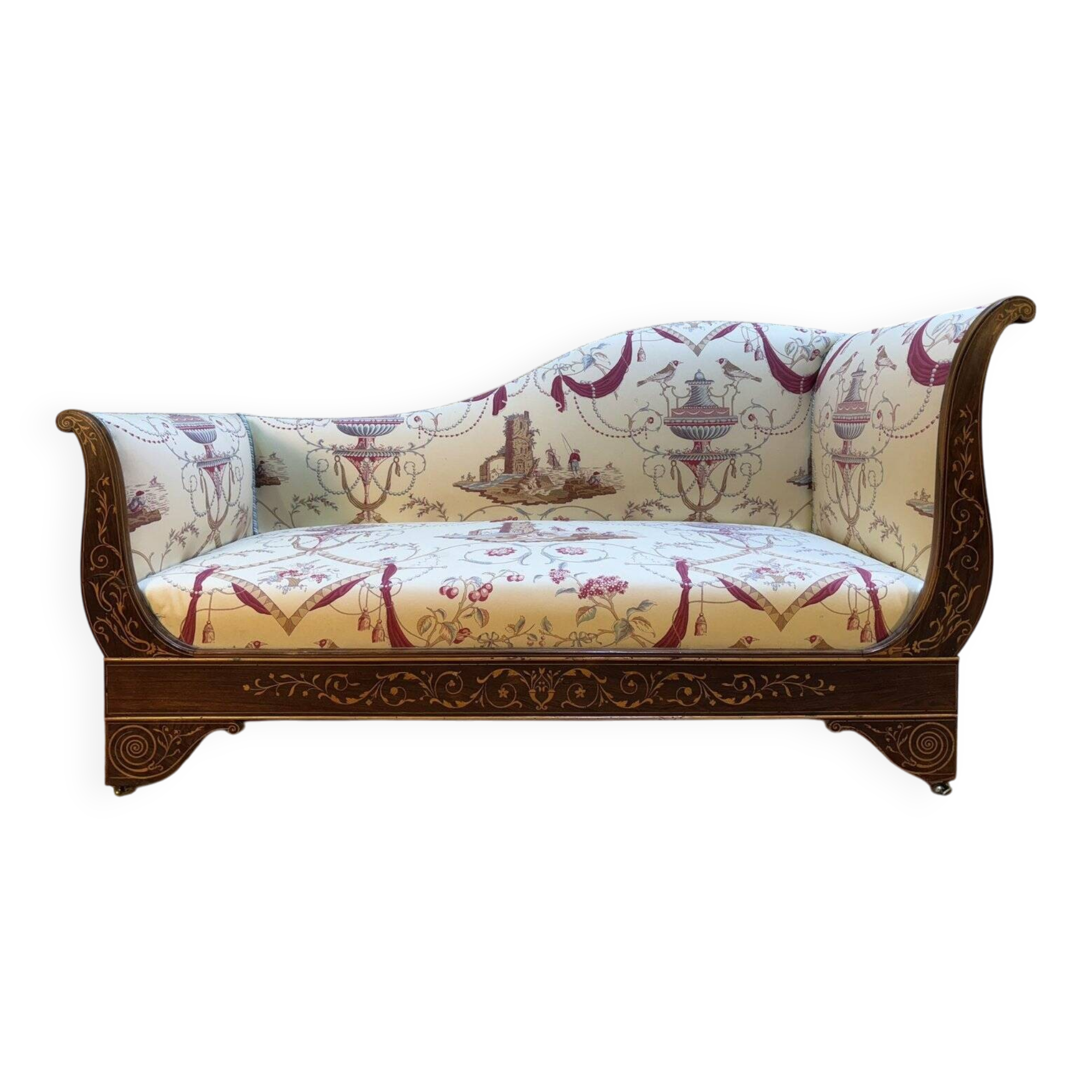 Charles X period Recamier bench