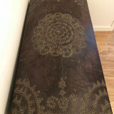 Old 18th century case in studded leather