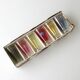 Orangeade service - 6 pearlescent iridescent glasses - Cristal - Italy