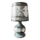 Lampe vintage 70 en onyx gris
