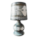 Lampe vintage 70 en onyx gris