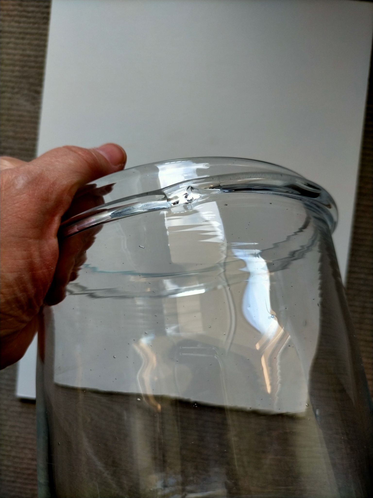 Blown glass jar