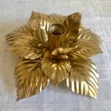 Golden flower wall lamp