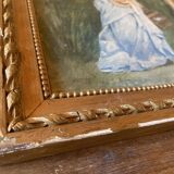 Young girl with doves painting 1860