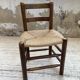 6 straw and oak chairs, mountain furniture