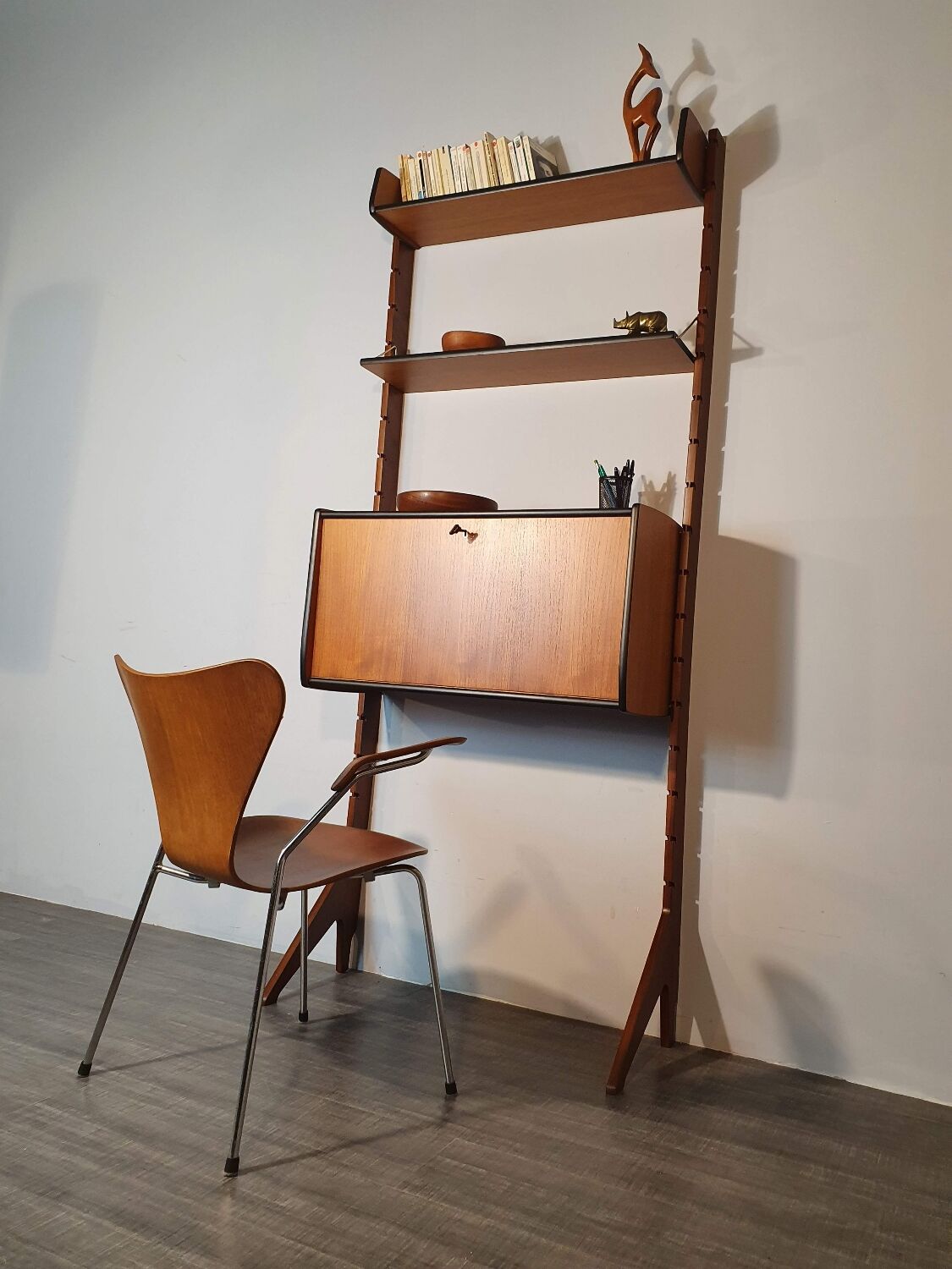 Norwegian Ergo Secretary Furniture, Scandinavian Vintage 1960s