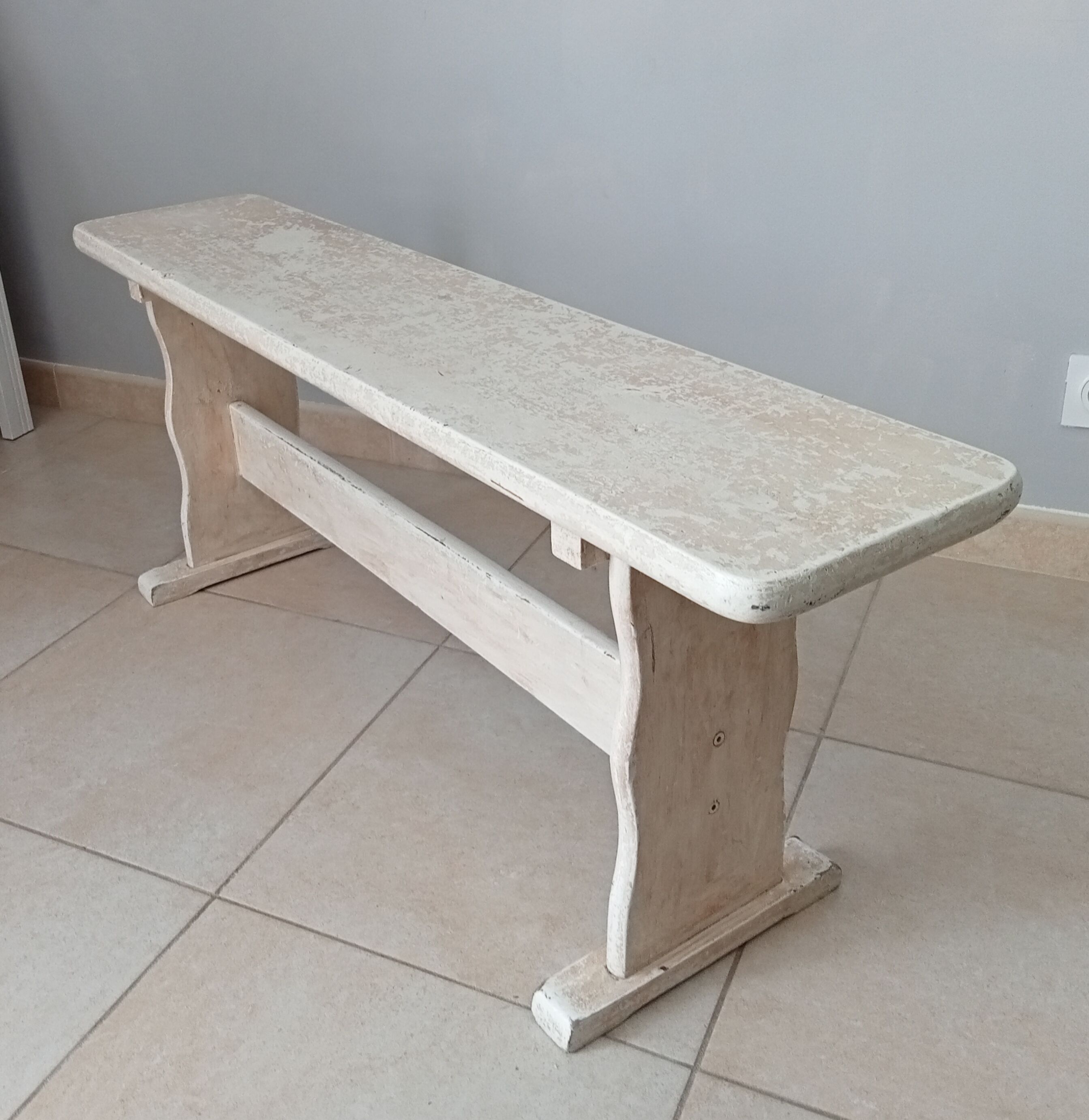 Vintage solid wood bench