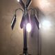 Space Age Chrome lamp and aluminum  Italy, 1970s 80x30