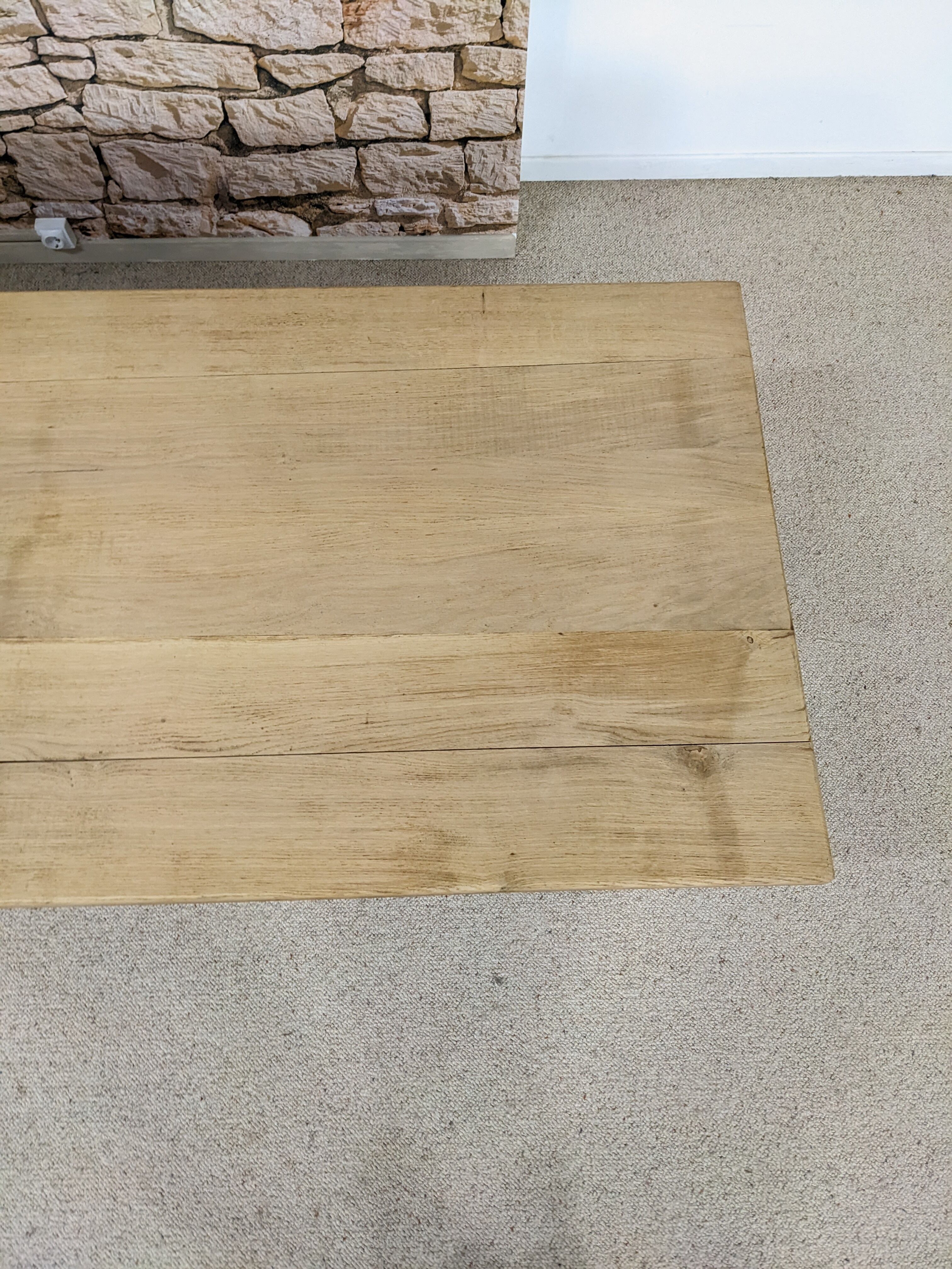 Solid oak farmhouse table