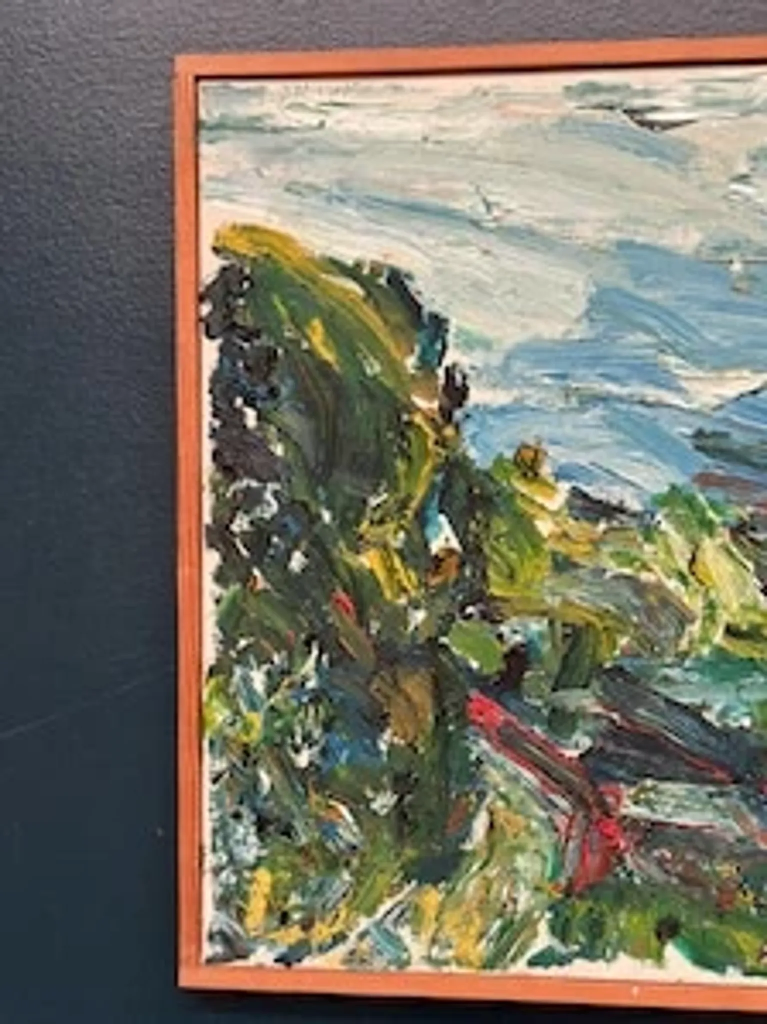 Original Swedish Oil on Canvas – “Lush Landscape” – Signed – Vintage & Framed