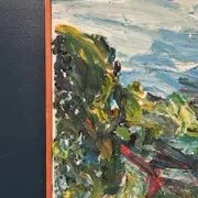 Original Swedish Oil on Canvas – “Lush Landscape” – Signed – Vintage & Framed