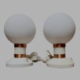 Ensemble tafellampen vintage Drukov, Tsjechoslowakije 1970