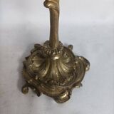 Old small bronze lamp in Louis XV / Rocaille style in working order