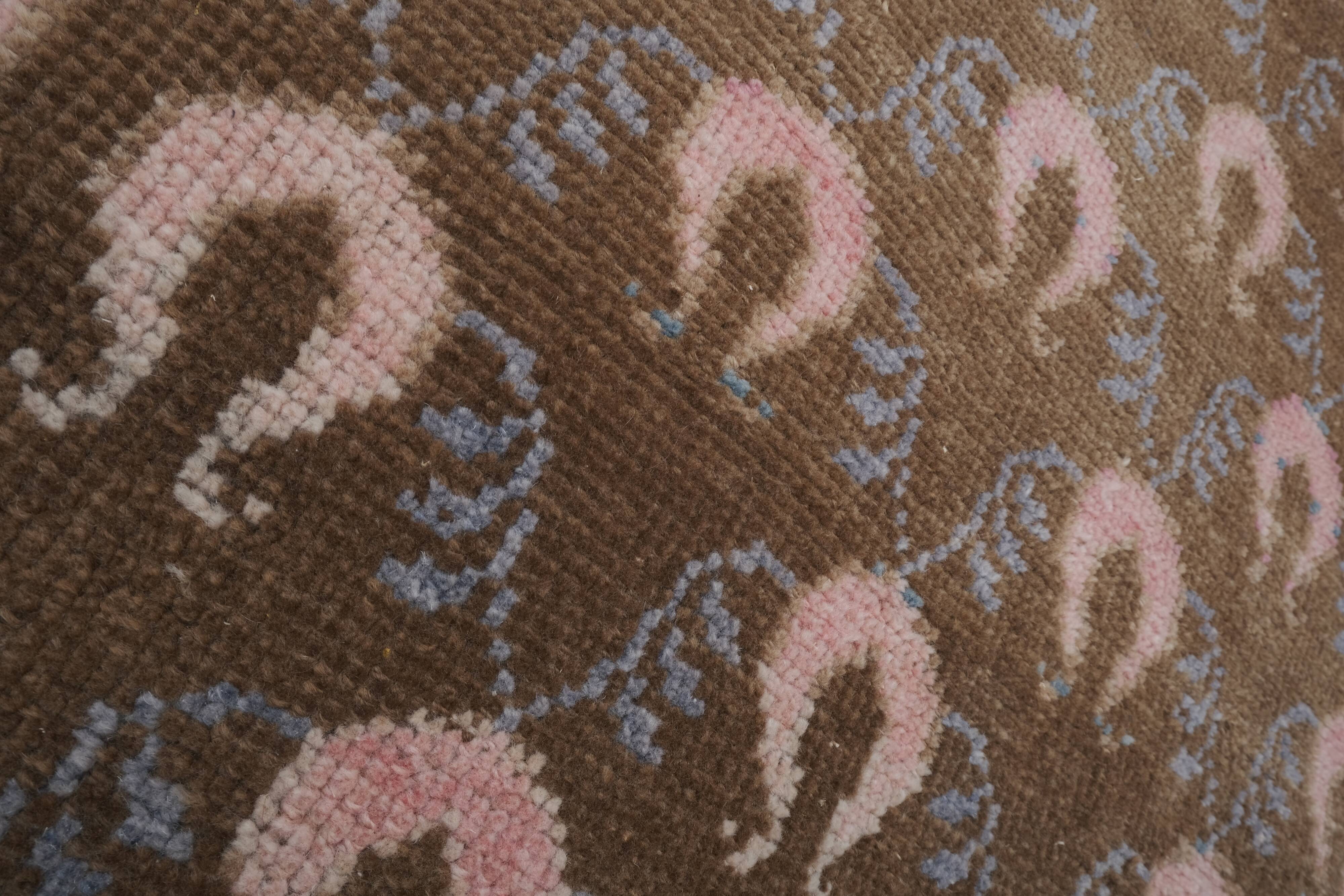 Vintage floral turkish runner