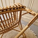 Children's rattan armchair chair
