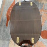 Table basse de type bateau en acajou