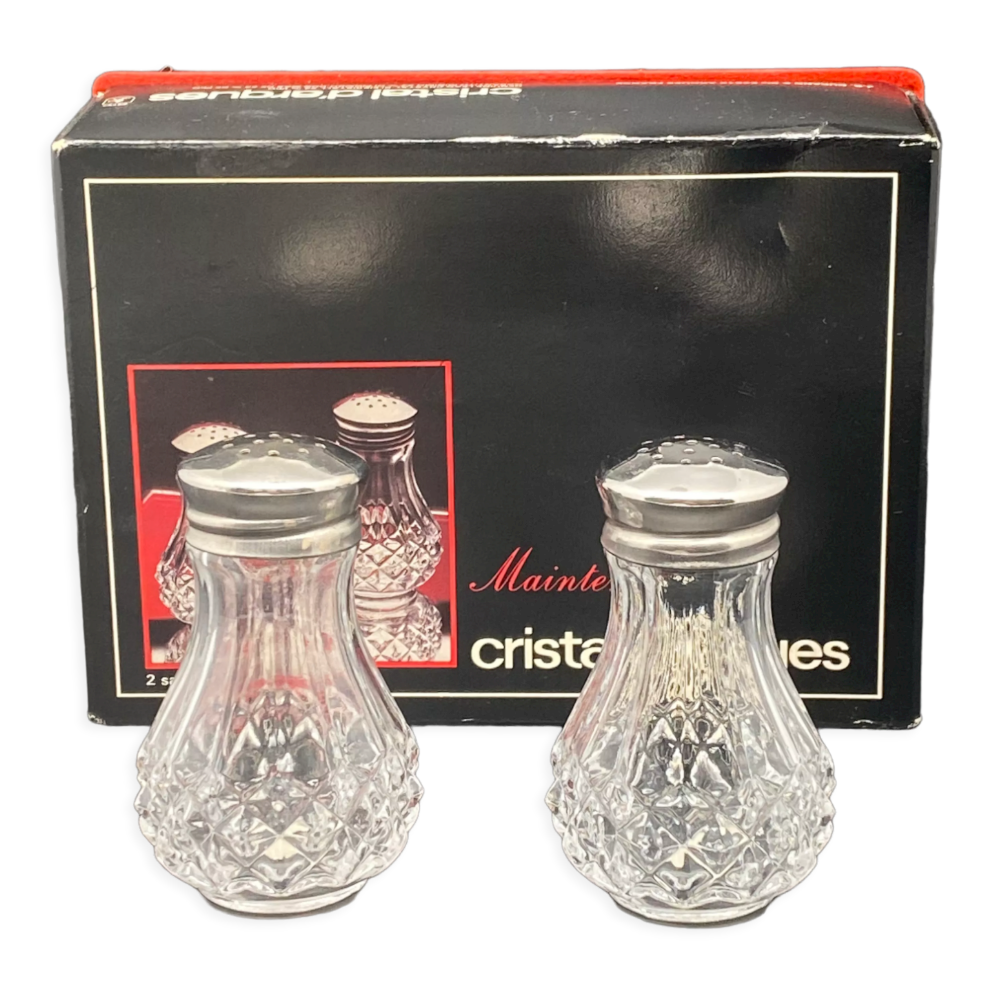 Arques crystal pepper & salt set