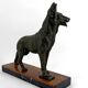 Sculpture representing a German Shepherd, Perrier Challenge Trophy, 1942