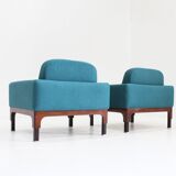 Mid Century Pair of "Romantica" Armchairs by Piero Ranzani for Elam , 1950s