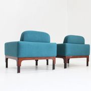 Mid Century Pair of "Romantica" Armchairs by Piero Ranzani for Elam , 1950s