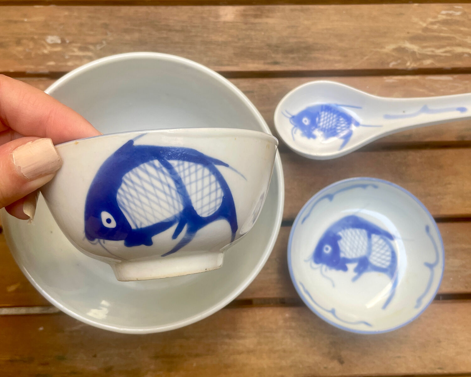 Complete set with Carpe Koi Blue design.