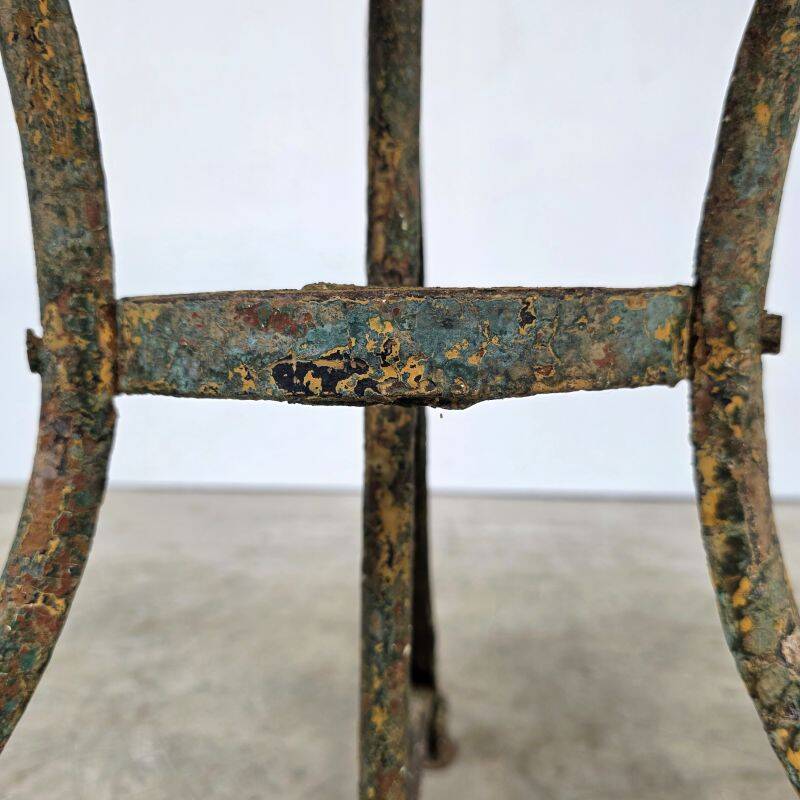 Beautiful 19th-century iron table in the Arras model.