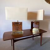 Pair of Jean-Claude Mahey lamps, 1975
