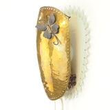 Vintage mid century brass sconce with butterfly