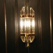Pair of Venini wall lights, produced in Italy in the 1970s.