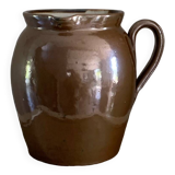 Pot ancien en grès vernissé