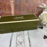Christofle box of 4 solid silver salt pots