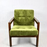 Vintage armchair in green olive, 1970s