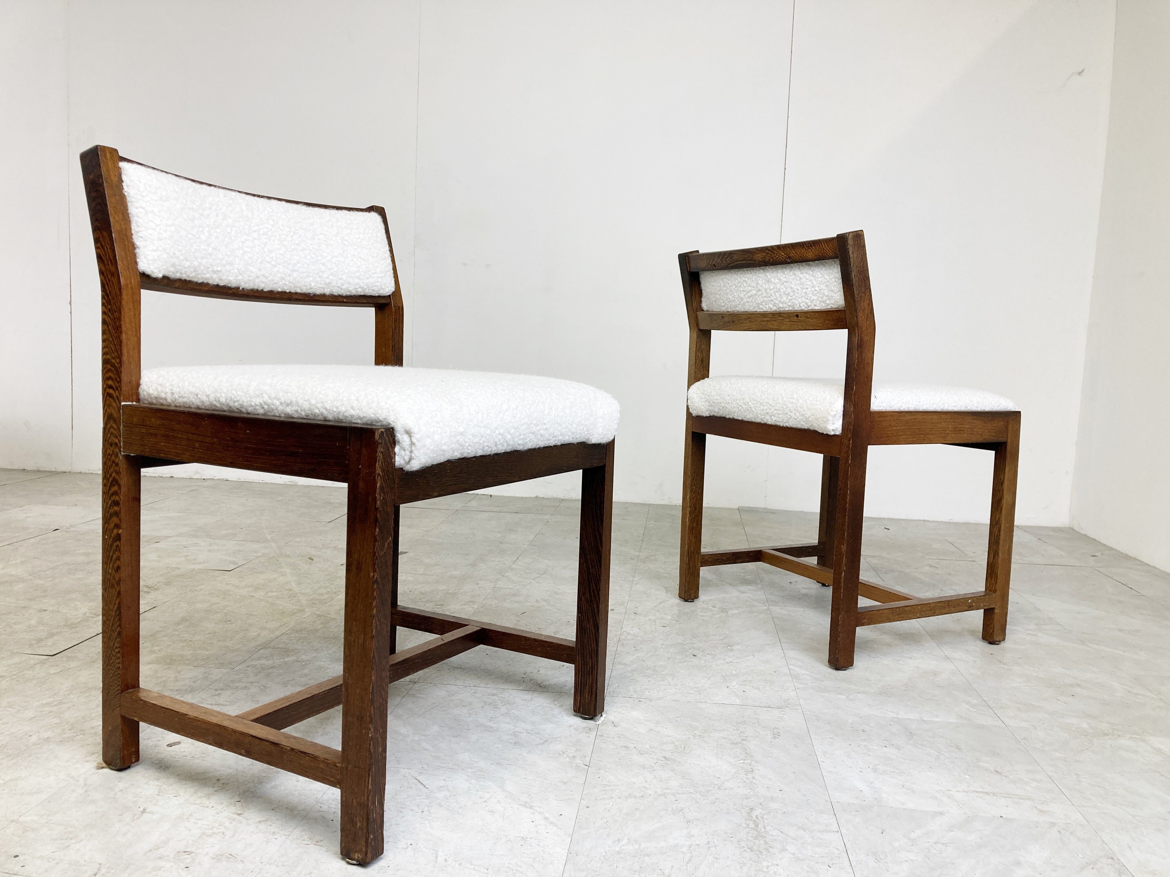Wenge wooden dining chairs by Spectrum, 1970s