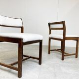 Wenge wooden dining chairs by Spectrum, 1970s