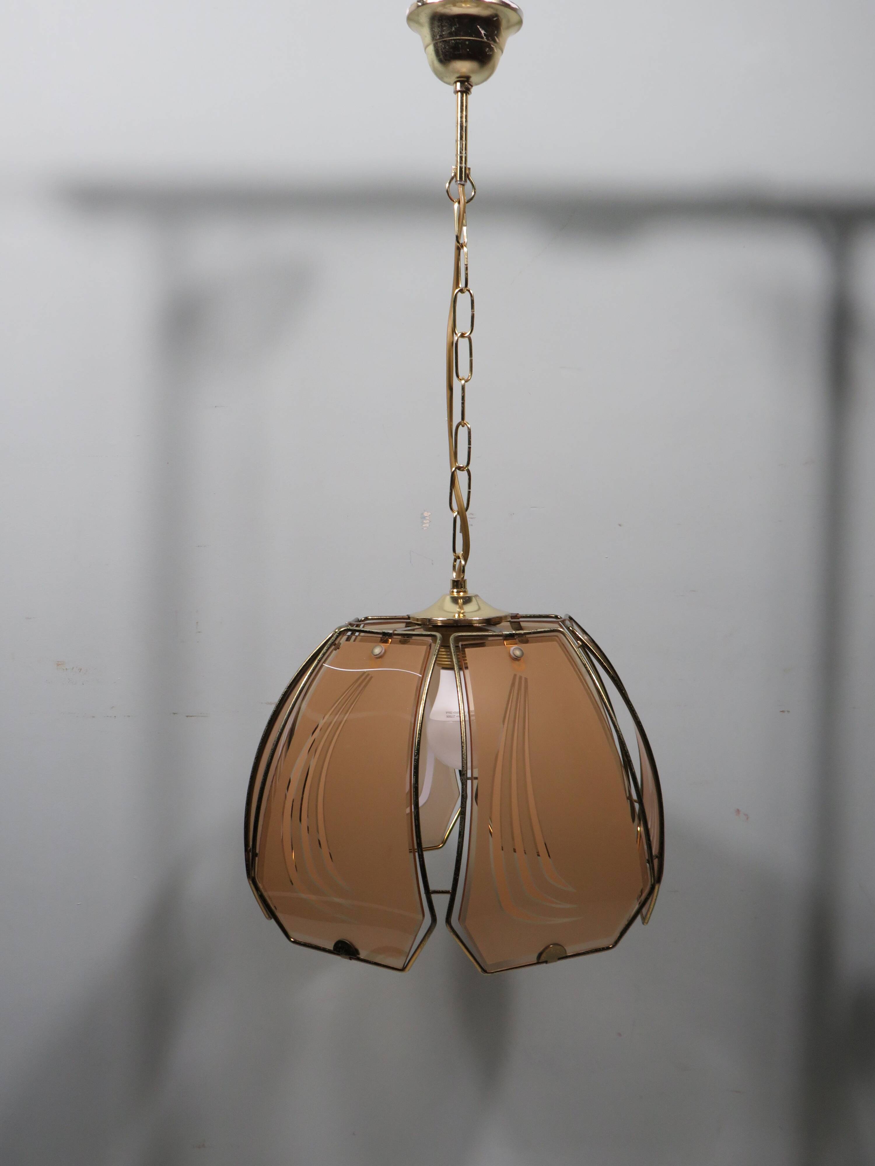 Vintage pendant light, Massive Belgium 1970