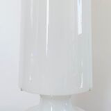 Lampe de salon en verre blanc, Italie années 60