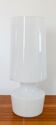 White glass living room lamp, Italy 60s