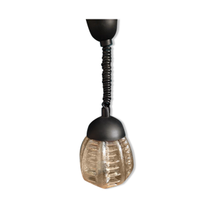 Suspension globe en verre réglable