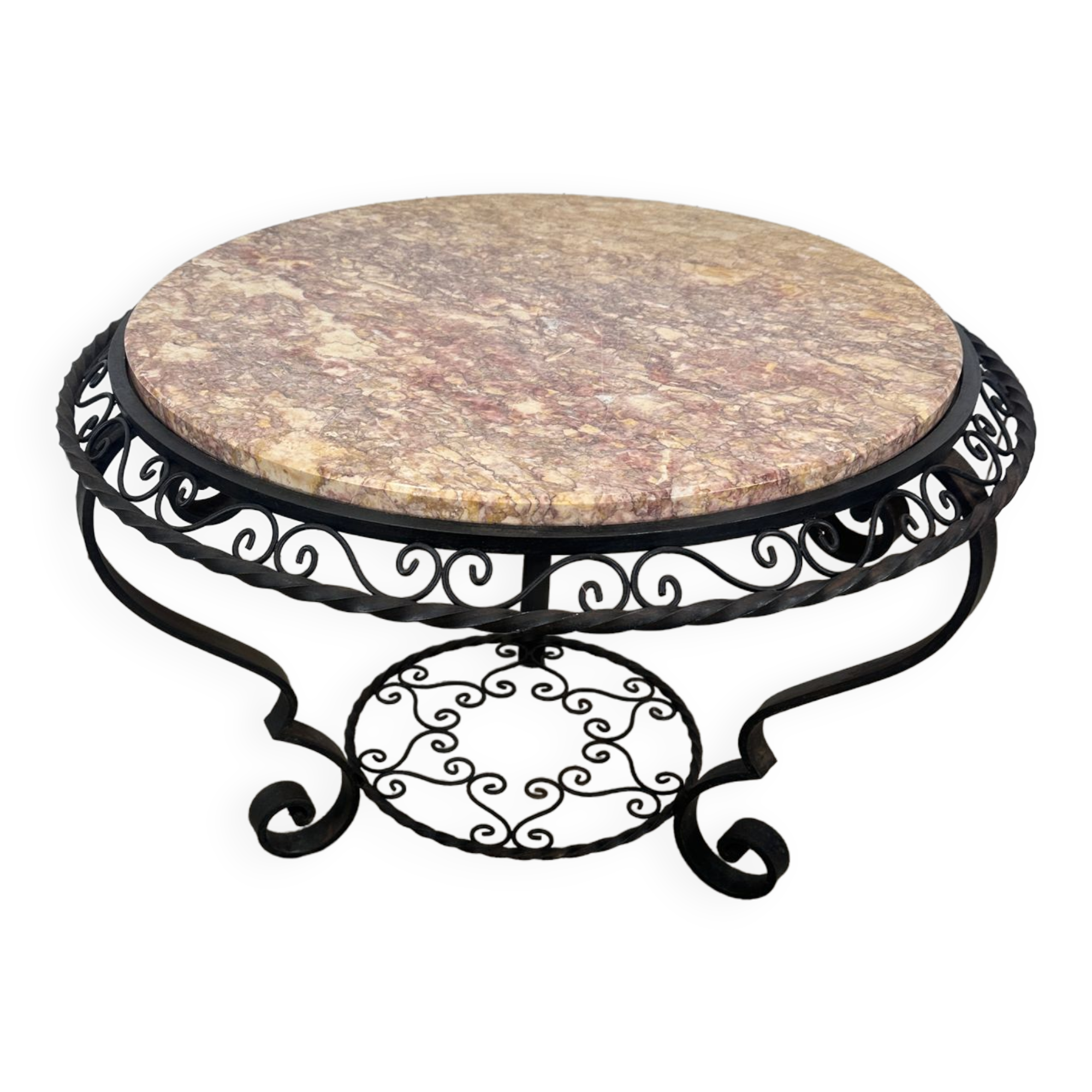 Table basse fer forgé