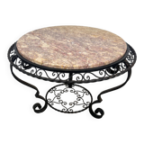 Table basse fer forgé