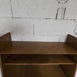 1950 solid oak wall shelf with invisible fixings