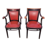 Ensemble de deux fauteuils originaux Thonet par Adolf Loos