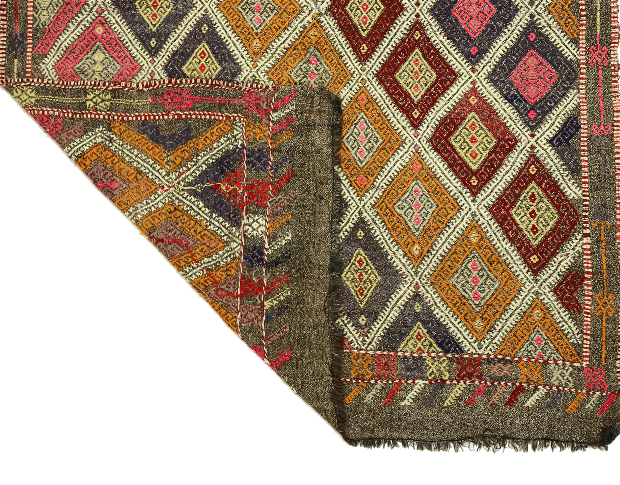 Anatolian handmade kilim rug 175 cm x 162 cm