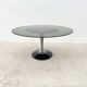 Tulip oval table by Chromcraft in plexiglass and aluminium, USA 1970.